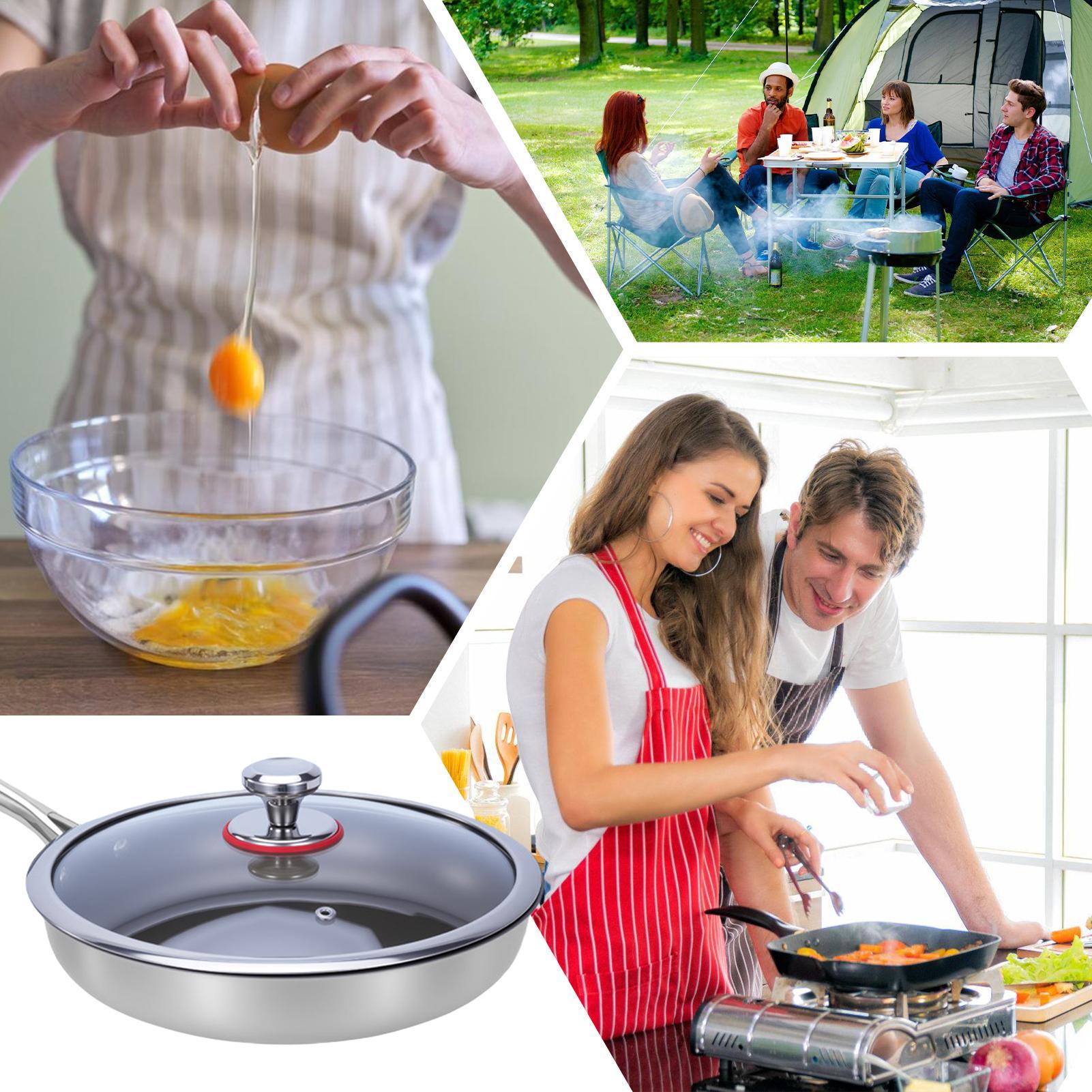 Meal Prep Glass - Титановая сковорода с антипригарным покрытием, термостойкая
