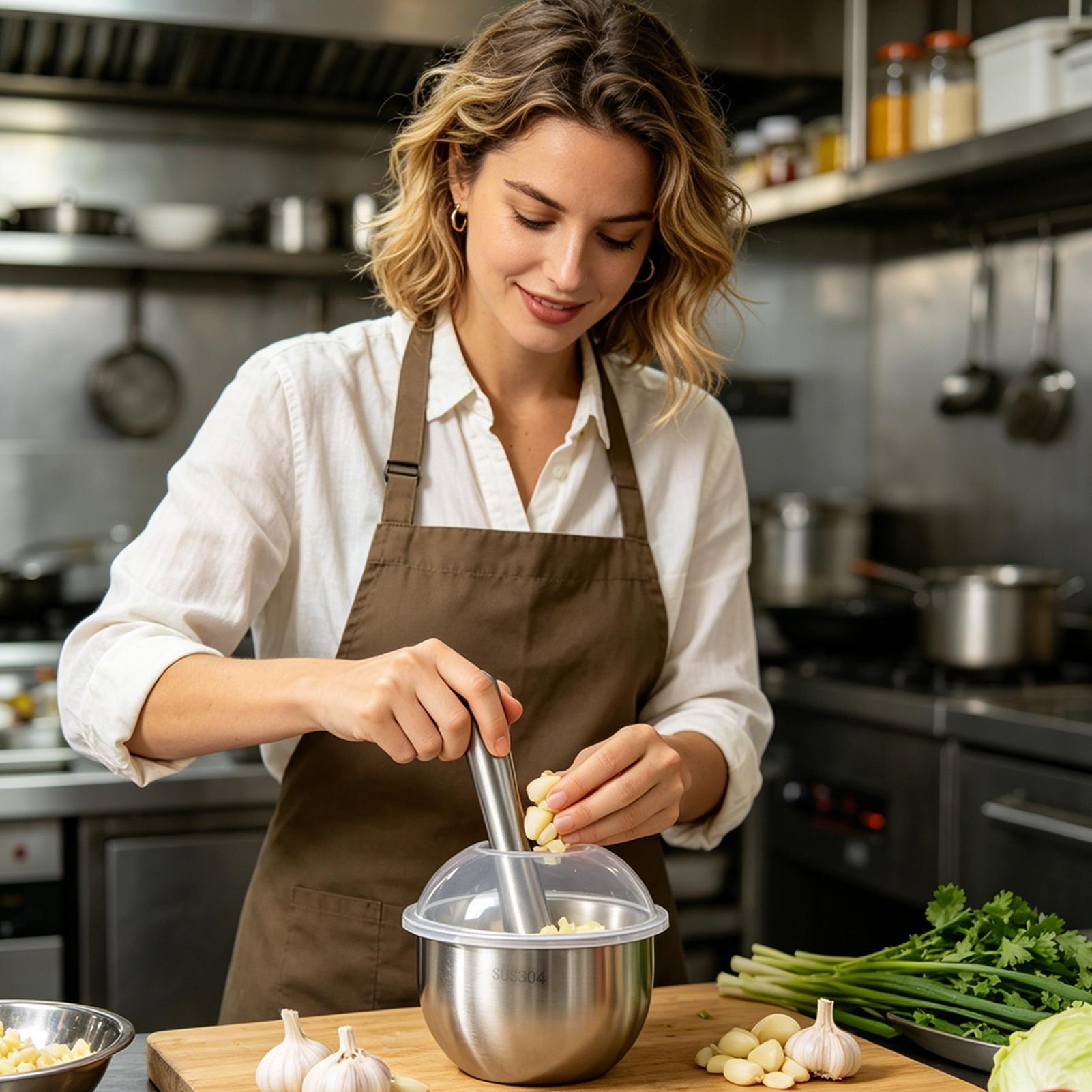 Meal Prep Manual - Ручной пресс для чеснока из нержавеющей