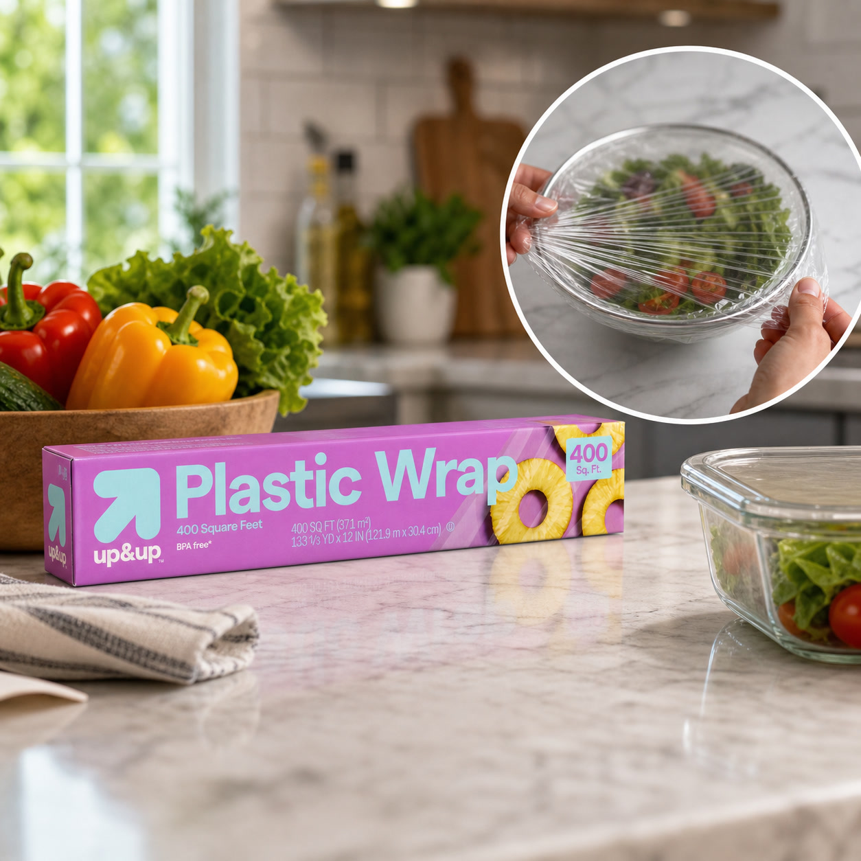 Meal Prep Wraps - Пластиковая пищевая пленка, безопасная для использования