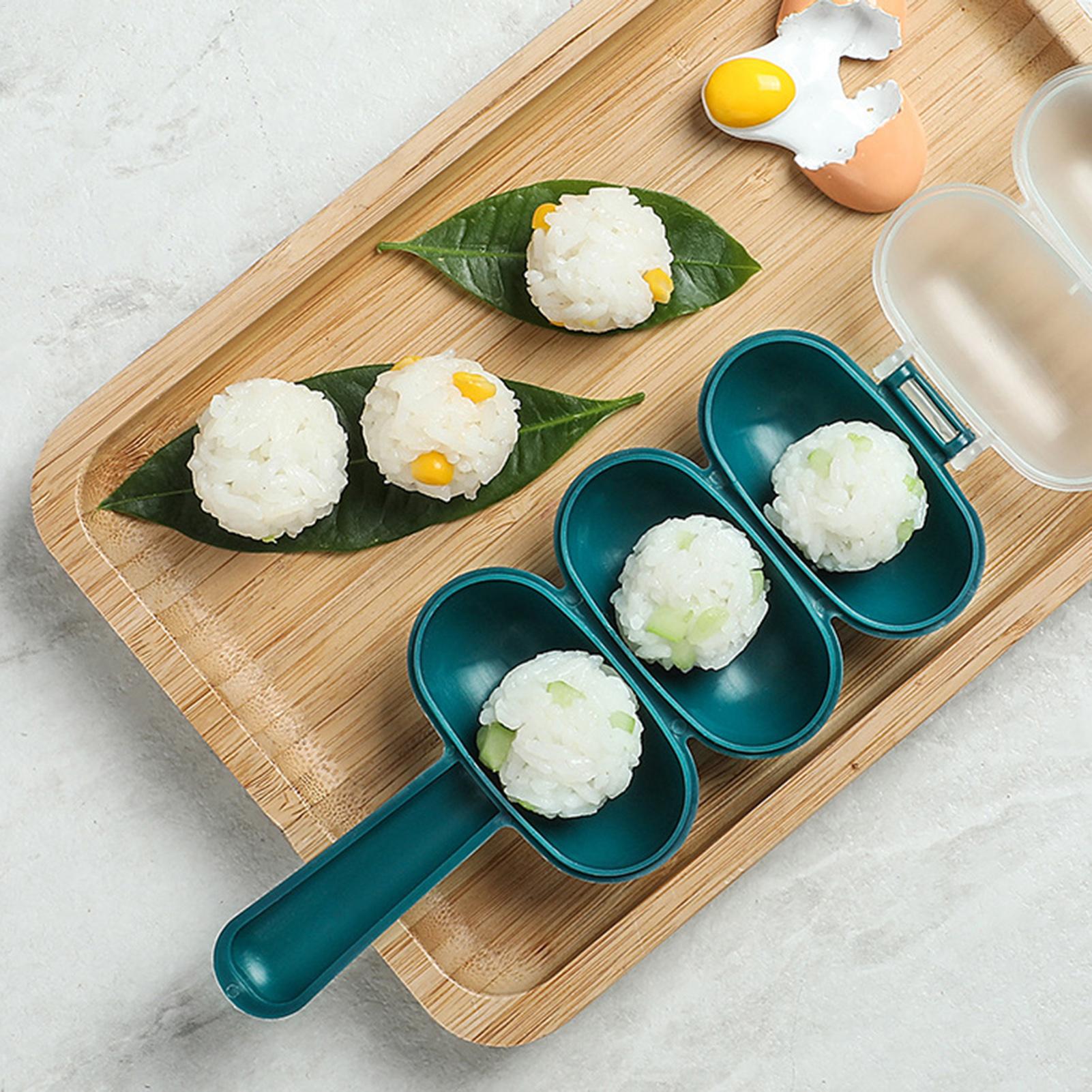 Форма для онигири на 3 ячейки, – обзор и цена Rice Ball Mold