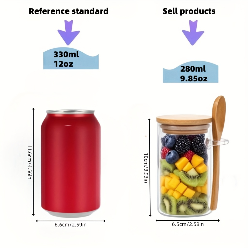 Набор из 4/8/12 стаканов для з – обзор и цена Meal Prep Glass