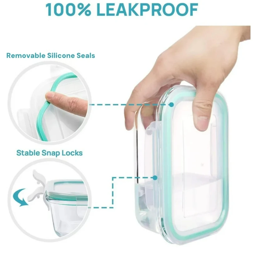Стеклянные контейнеры для хран – обзор и цена Meal Prep Glass