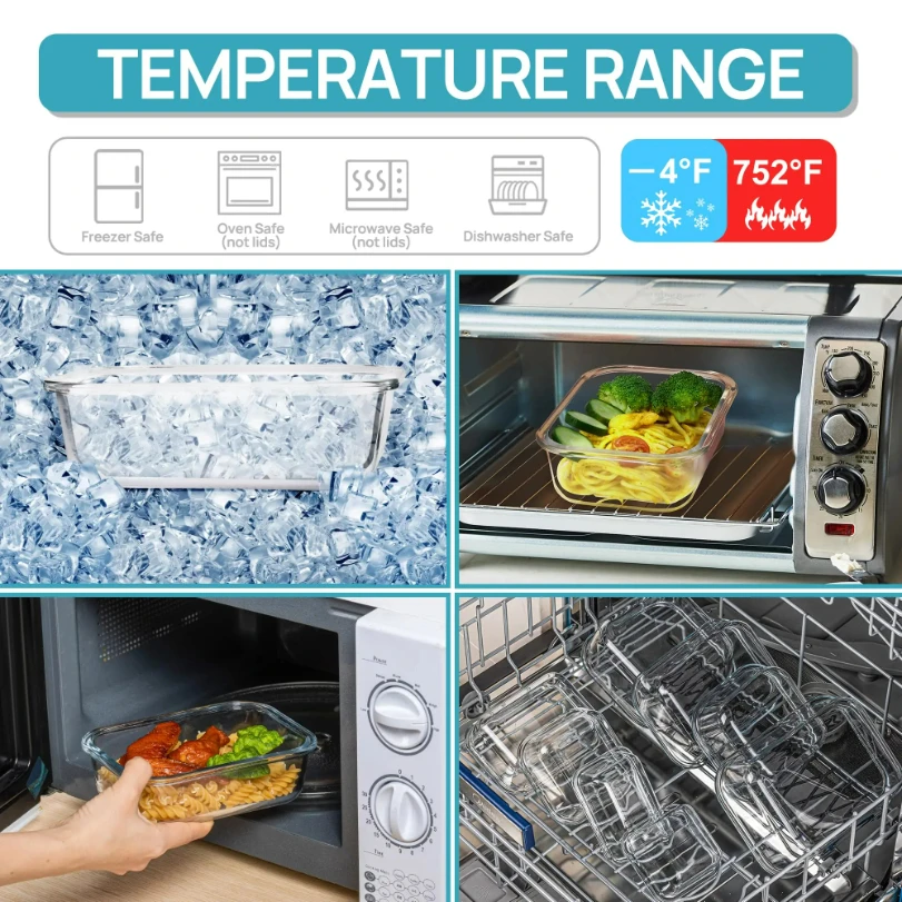 Стеклянные контейнеры для хран – обзор и цена Meal Prep Glass