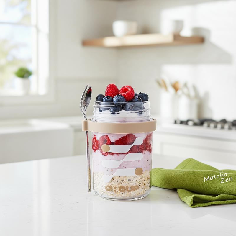 Стеклянная кружка для овсянки  – обзор и цена Meal Prep Yogurt Cups