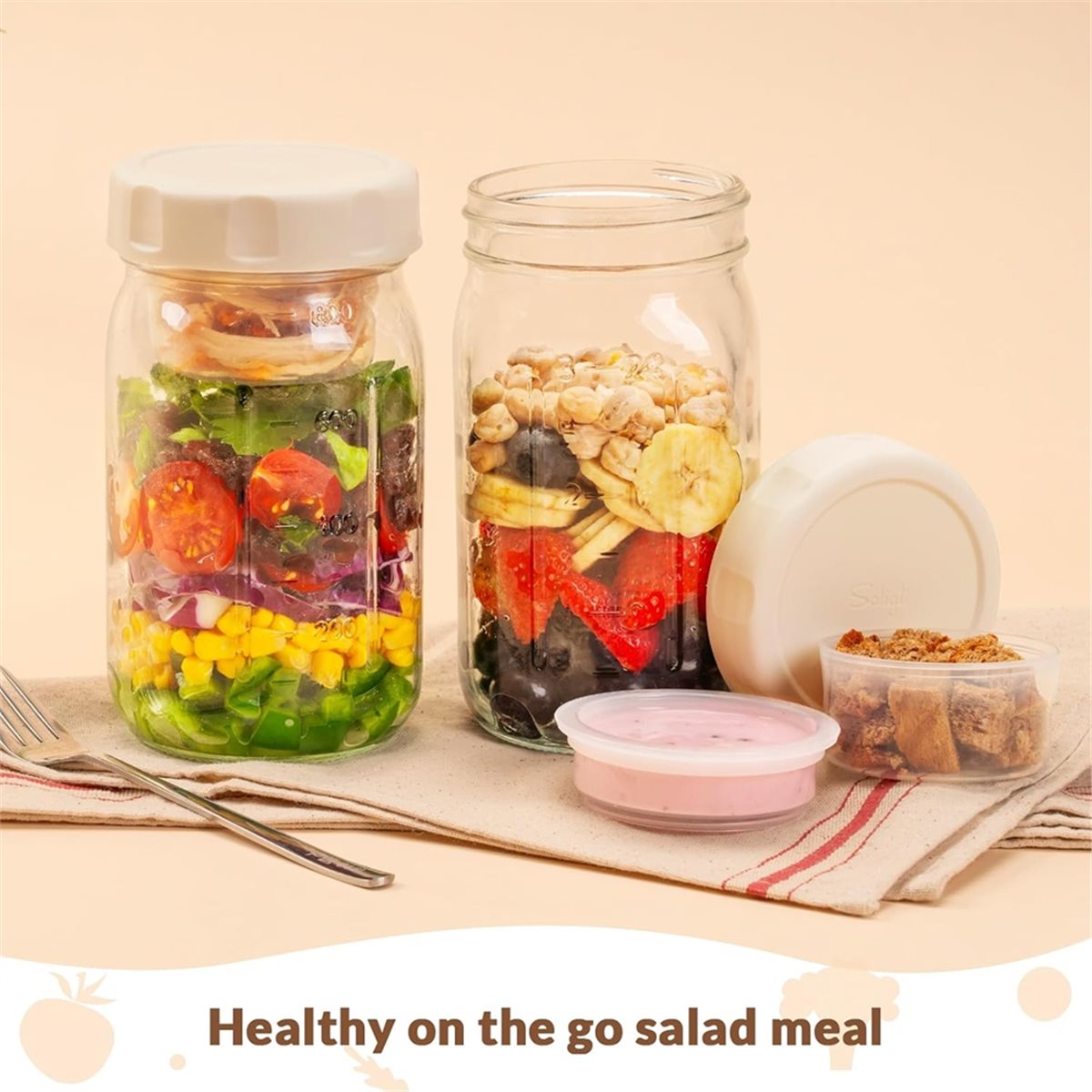 Набор из 4 стеклянных банок дл – обзор и цена Meal Prep Glass