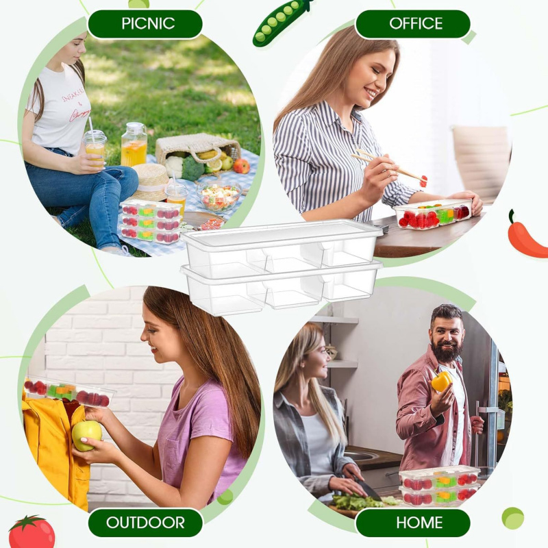 【25 шт., 3-секционный контейне – обзор и цена Meal Prep Japanese Food
