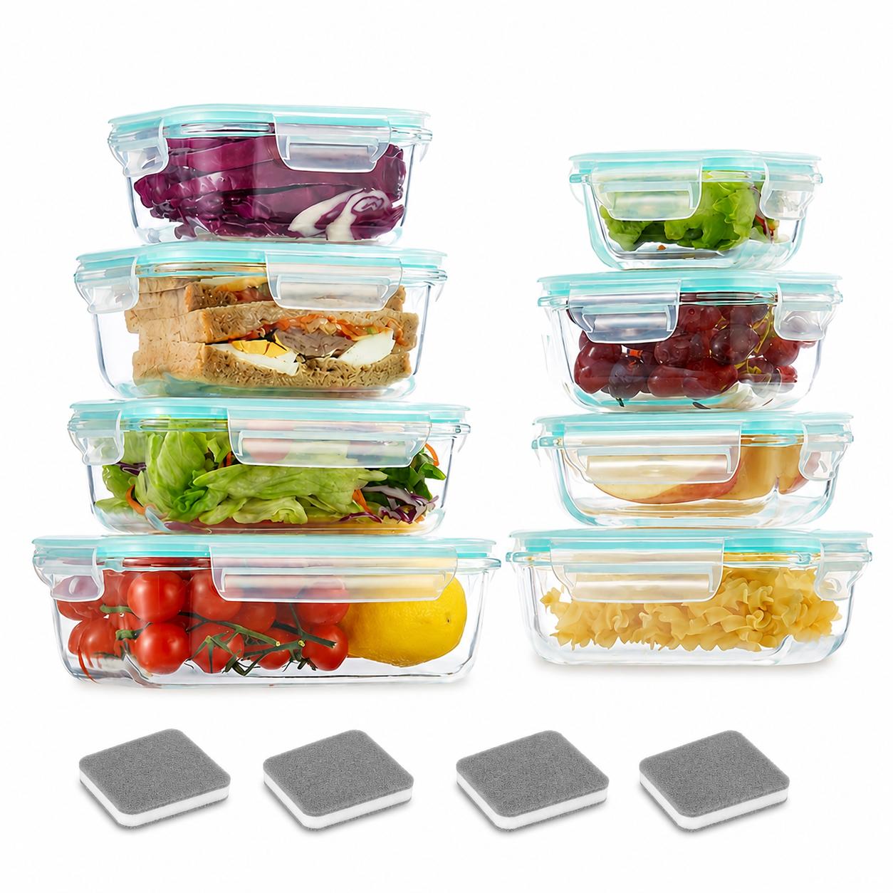 16 шт. герметичных стеклянных  – обзор и цена Meal Prep Glass